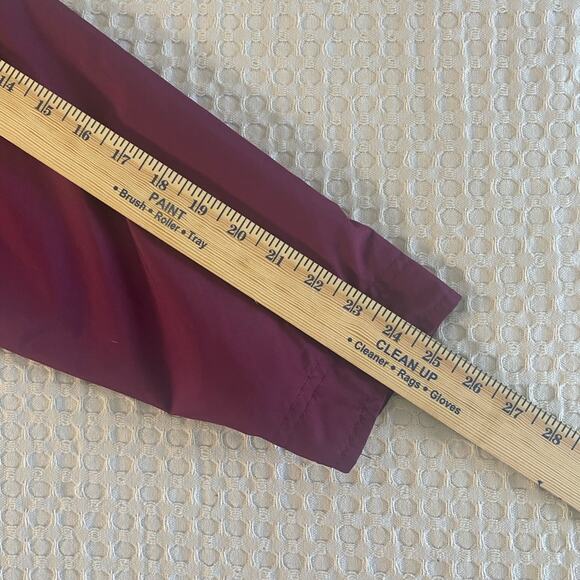 Warrior Men's Small Burgundy Layered Athletic Windbreaker Warm Up Jacket - Picture 9 of 11